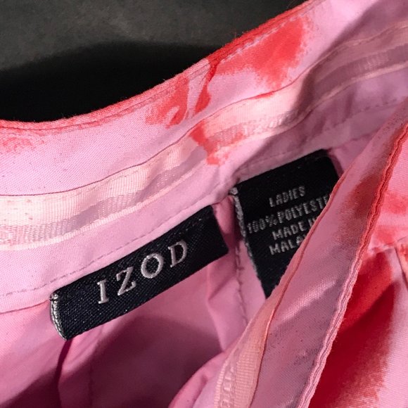 IZOD Custom Skirt Tie Dye Pink Size 12 Golf Skort - Picture 4 of 5